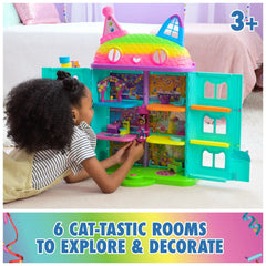 Gabby’s Dollhouse, 25" Tall Celebration Dollhouse with Toy Figures, Furniture & Sound Effects