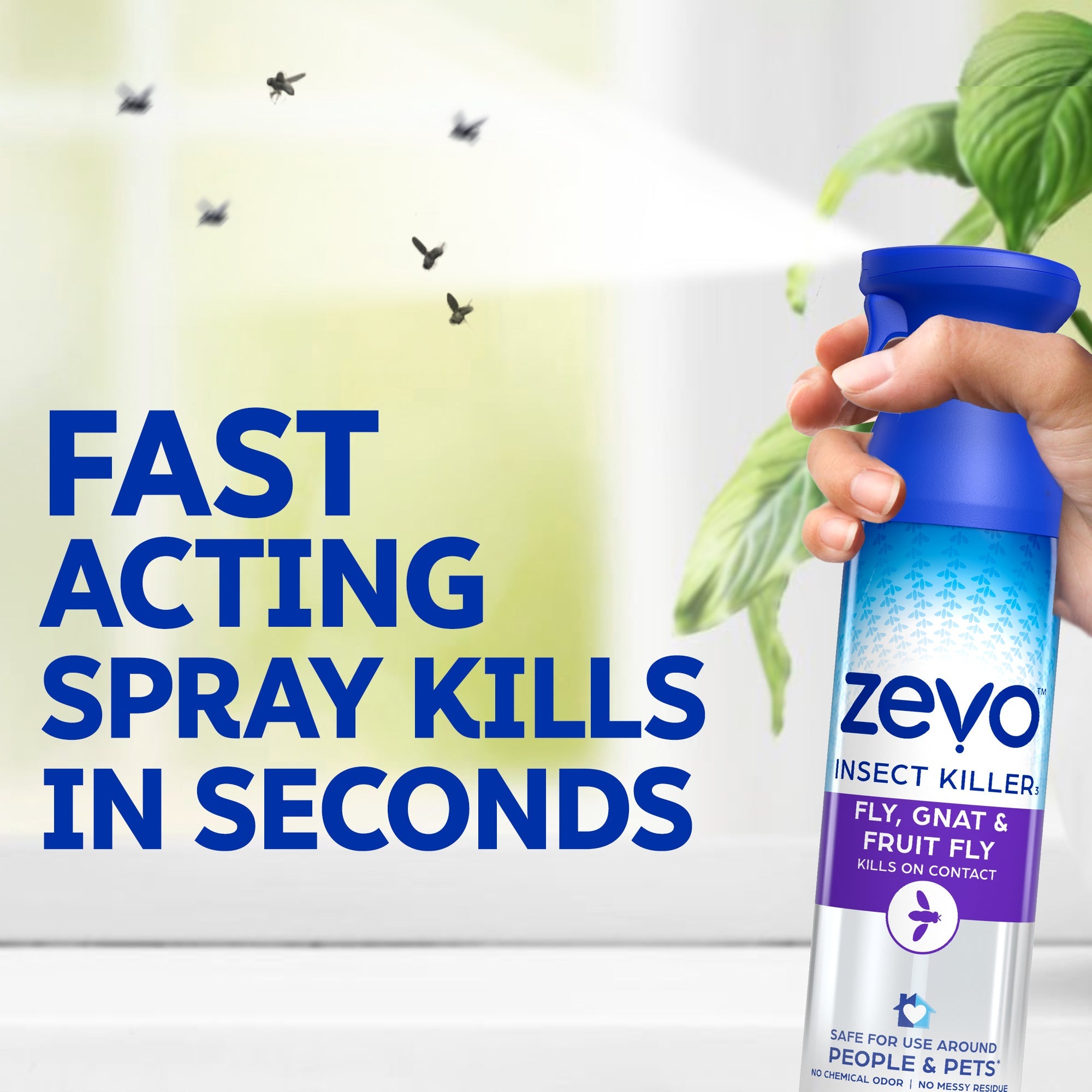 Zevo Flying Insect Killer Spray for Gnats & Mosquitoes 10 oz