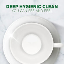 White circular dishwashing clean splash with detergent