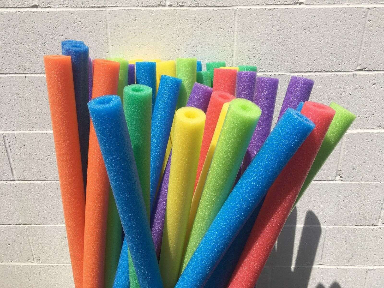 3-Pack Pool Noodle Foam Swimming Party Insulation Therapy Craft Fishing Floating 47 Inches Long Assorted Colors