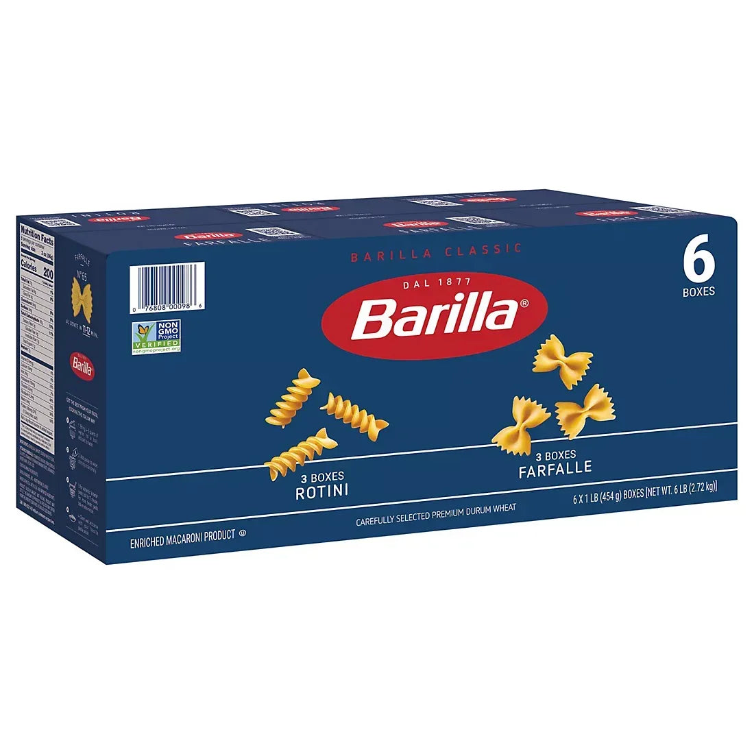 Barilla Rotini and Farfalle Pasta, 6 pk./1 lb. - USA MEGA SHOP