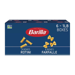 Barilla Rotini and Farfalle Pasta, 6 pk./1 lb. - USA MEGA SHOP