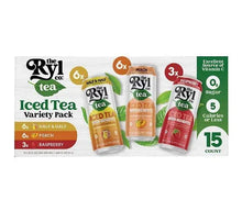 Tea variety pack with peach and raspberry sachets, 15 count