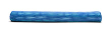 Blue striped pool noodle, single rolled cylinder