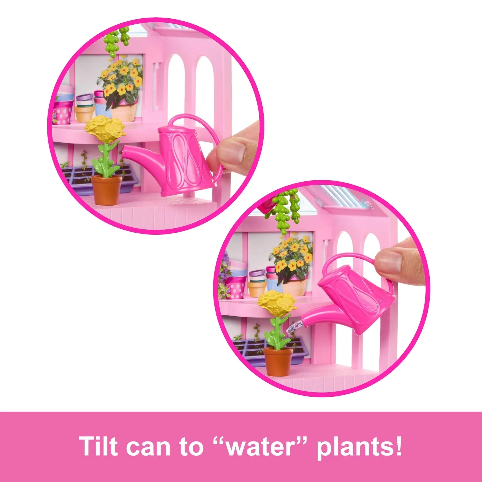 Barbie World Backyard Garden Toy Playset Shelf, Flowers, Fountain & Accessories - USA MEGA SHOP