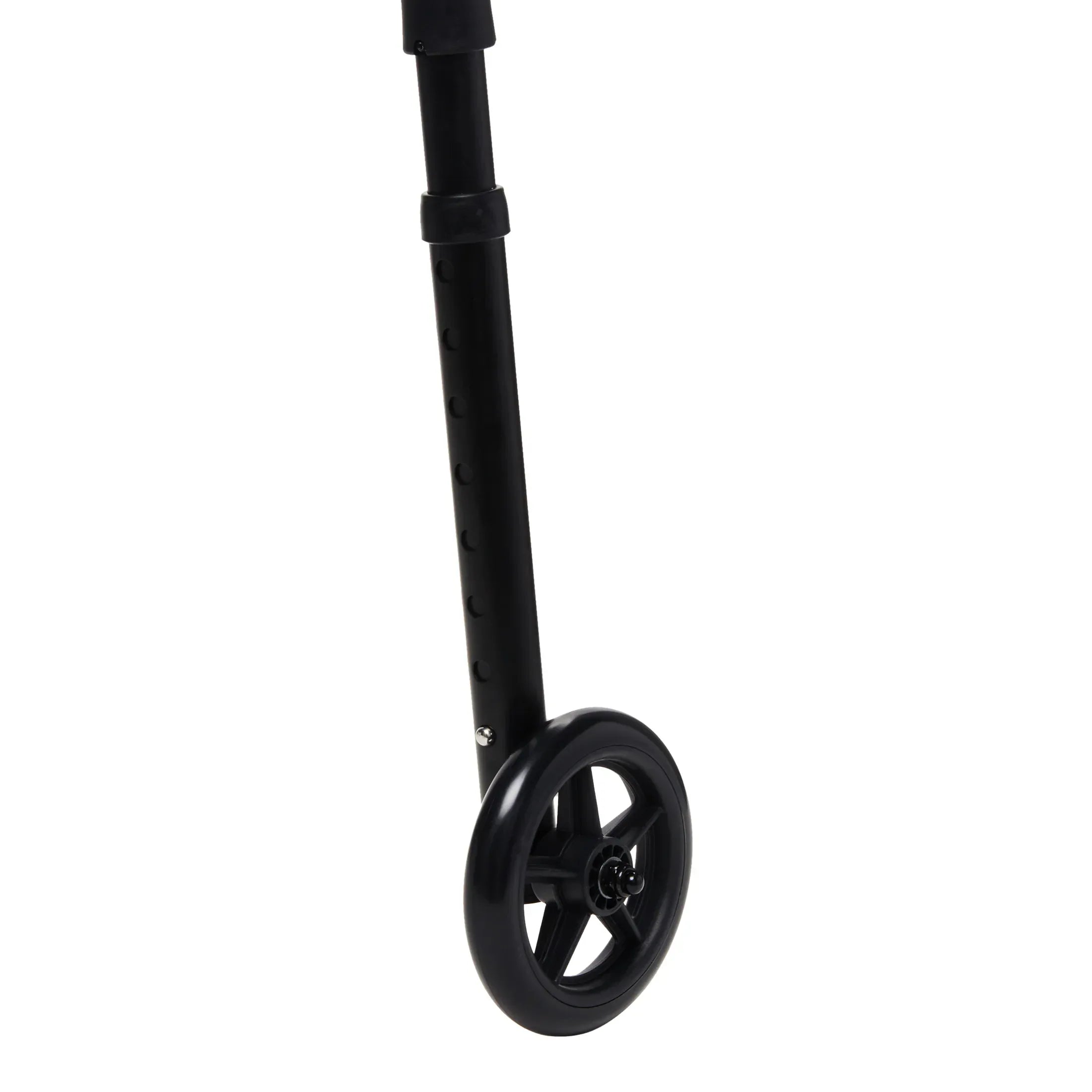 Equate Folding Walker with 5-Inch Wheels, Black – 350 lb Weight Capacity