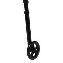Black walker front wheel with leg post and caster housing
