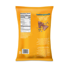 bettergoods tortilla chips bag, back nutrition facts panel, 10 oz