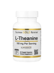 California Gold Nutrition, L-Theanine, Featuring AlphaWave, 100 mg, 30 Veggie Capsules