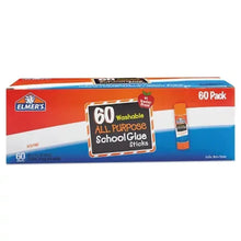 Clear washable school glue sticks, 60-pack
