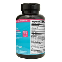Member’s Mark Biotin 10,000 mcg with Keratin 100 mg Capsules, 250 Count
