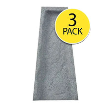Gray rubber splash blocks, 3-pack display of textured blocks