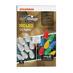 Sylvania Staylit LED 6-fun C6 Light Set 100 ct. - USA MEGA SHOP