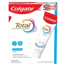 Colgate Total Whitening gel toothpaste 5-pack box with tube