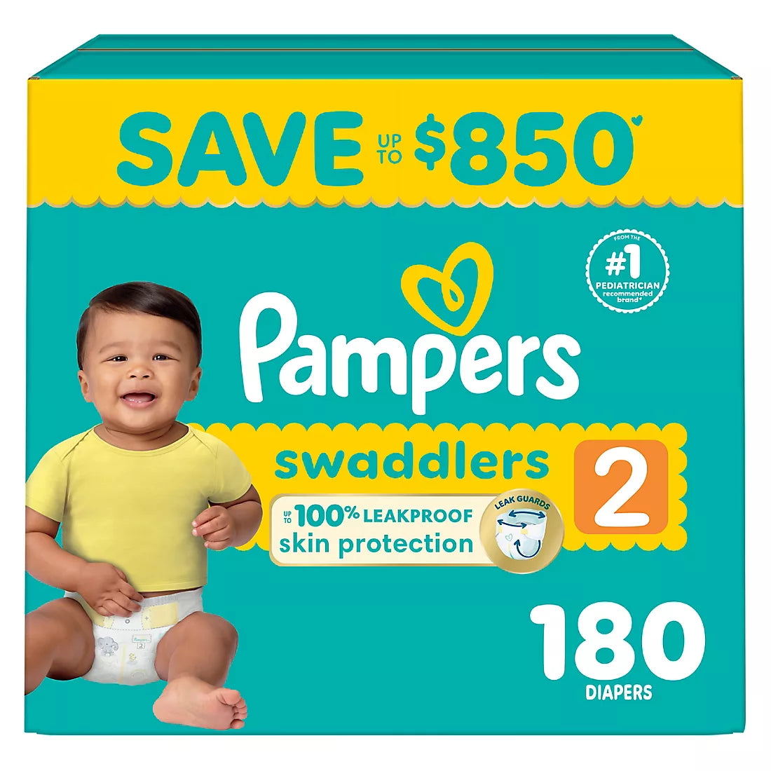 Pampers Swaddlers Ultra-Absorbent Baby Diapers (Select Size)