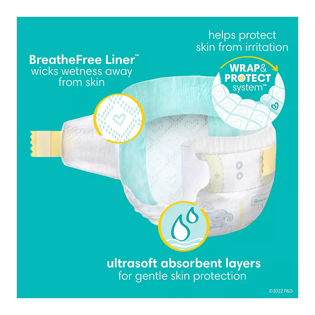 Pampers Swaddlers Ultra-Absorbent Baby Diapers (Select Size)