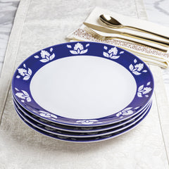 Sofia Home 4 Pack Indigo Round Stoneware Dinner Plates by Sofia Vergara