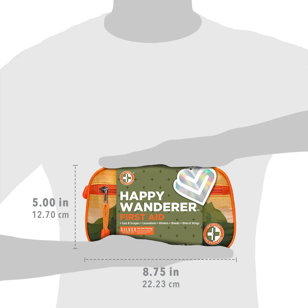 Be Smart Get Prepared Outdoor First Aid - Happy Wanderer, 134 Piece - USA MEGA SHOP