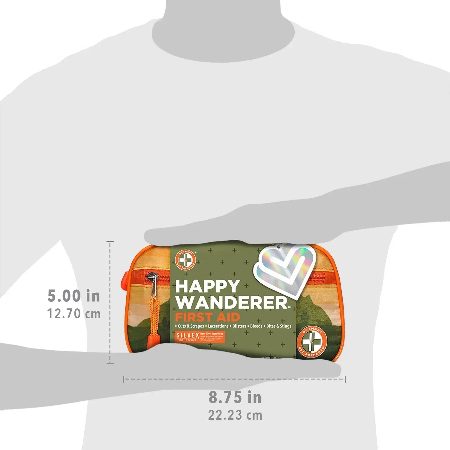 Be Smart Get Prepared Outdoor First Aid - Happy Wanderer, 134 Piece