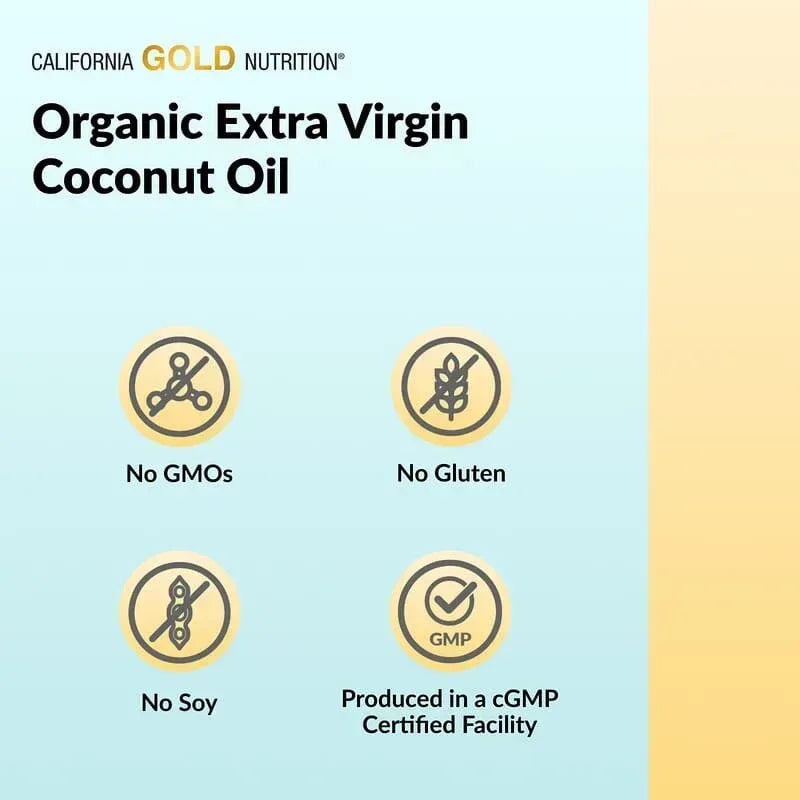 California Gold Nutrition, Superfoods, Cold Pressed Organic Virgin Coconut Oil