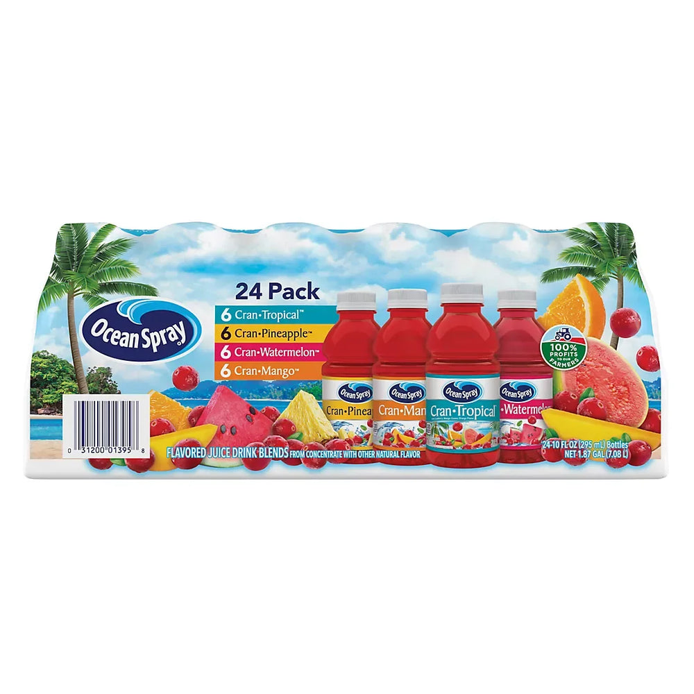 Ocean Spray Tropical Variety Pack, 24 ct./10 oz. - USA MEGA SHOP