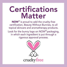 Cruelty-free certifications promotional card with bunny logo and cruelty free badge