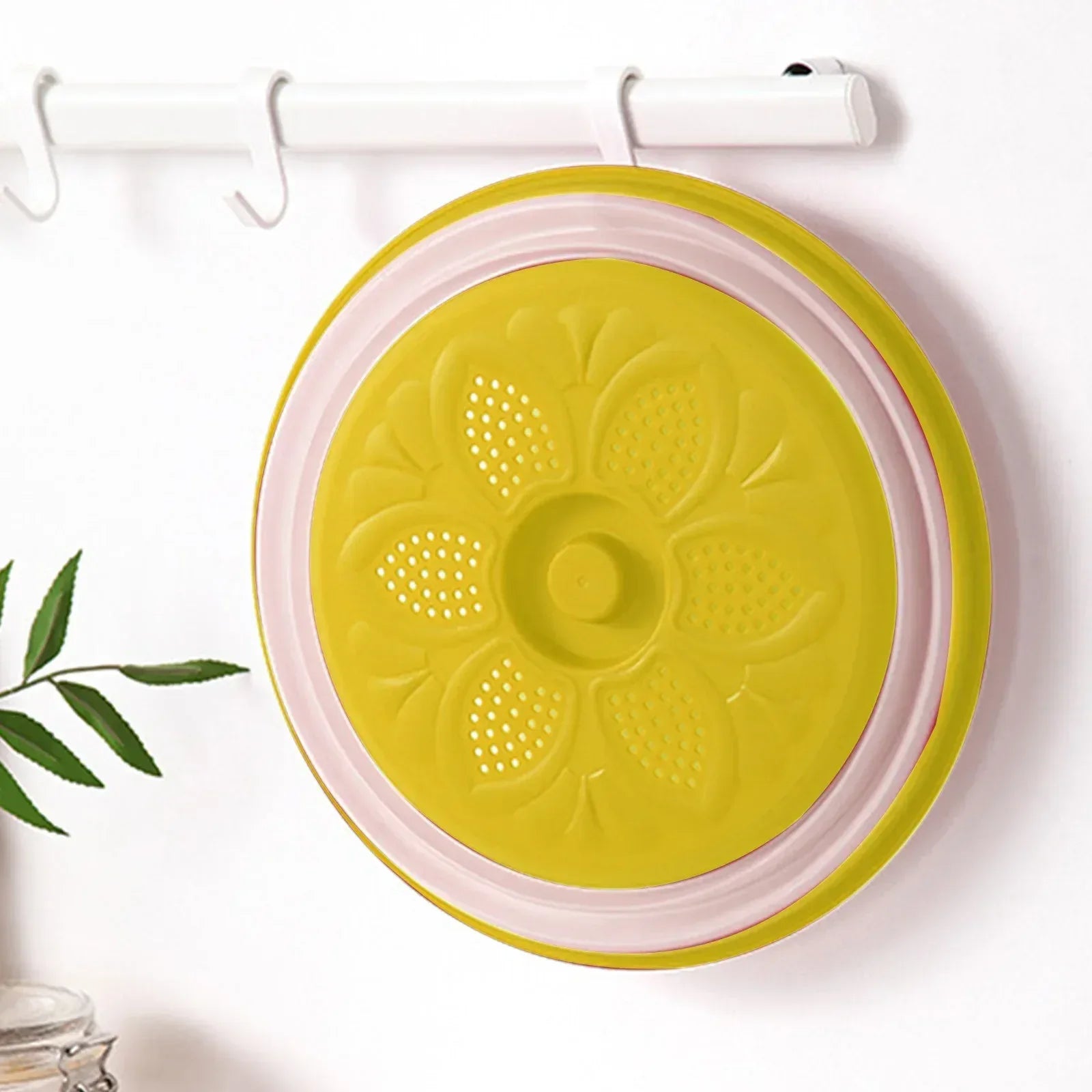 Vented Collapsible Microwave Splatter Cover for Food,Kitchen dish bowl Plate Proof lid Can be Hung,Dishwasher-Safe,BPA-Free Silicone & Plastic
