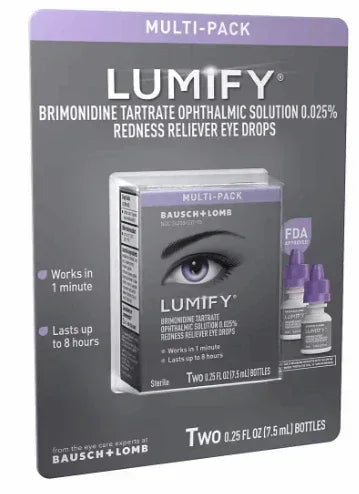 LUMIFY Redness Reliever Eye Drops, 2 Pack