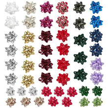 Berkley Jensen holiday bows assortment of metallic star bows in mixed colors, 50 count
