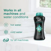 Downy Unstopables in-wash scent booster beads bottle with all-machine icon