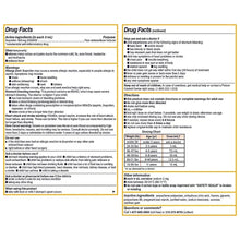 Drug Facts label panel for ibuprofen kids oral suspension, dosage and warnings