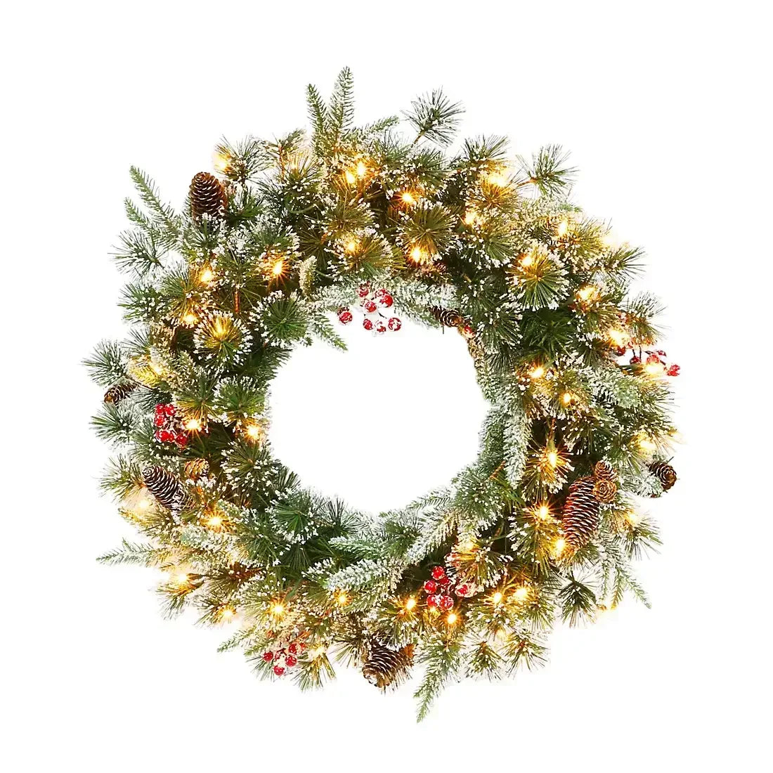 Puleo International 9' x 10" Decorated Christmas Garland with 100 ct. Lights - USA MEGA SHOP