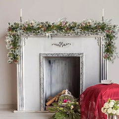 Puleo International 9' x 10" Decorated Christmas Garland with 100 ct. Lights - USA MEGA SHOP