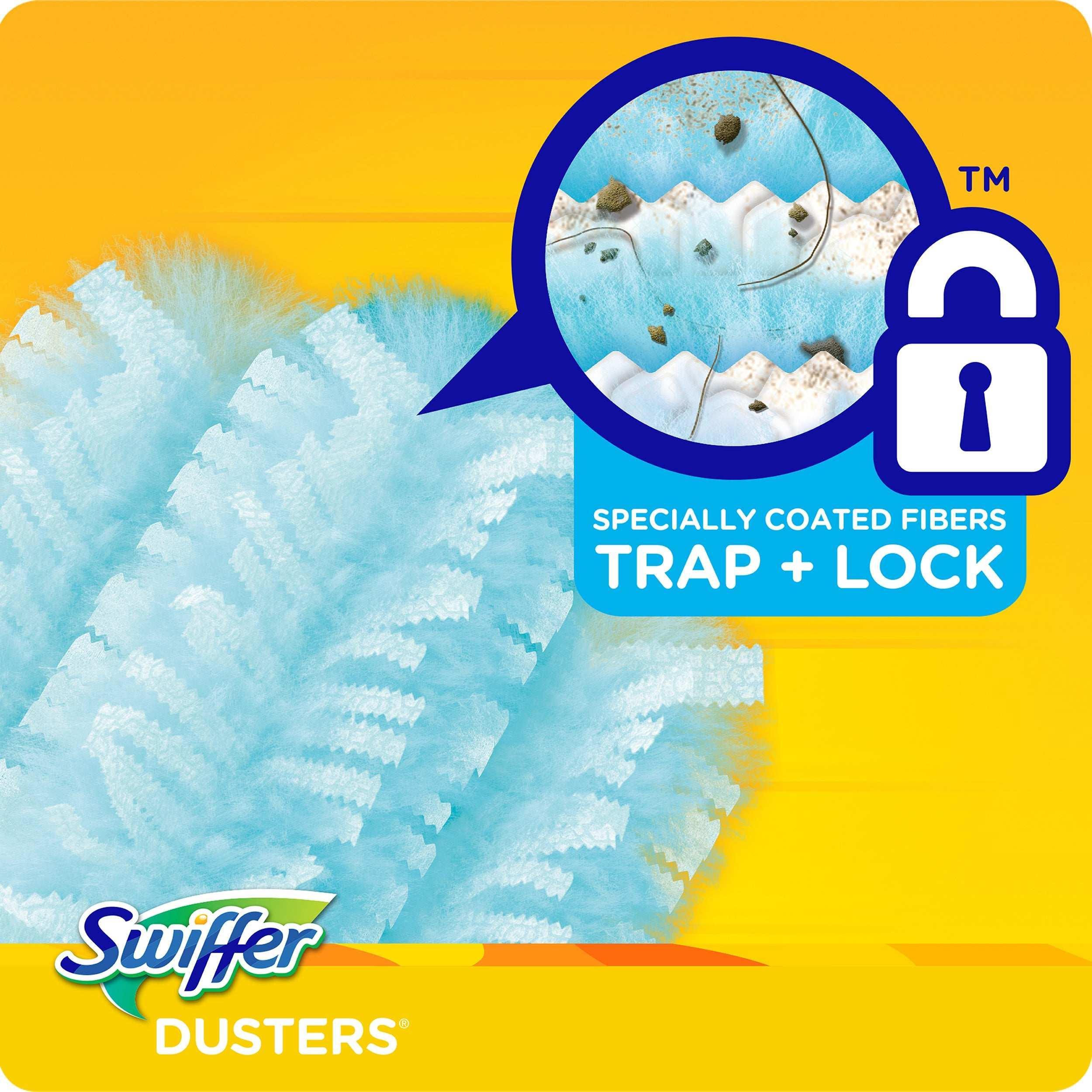 Swiffer Dusters Cleaning Kit, Feather Duster Alternative, Unscented, Includes 1 Handle + 5 Refills