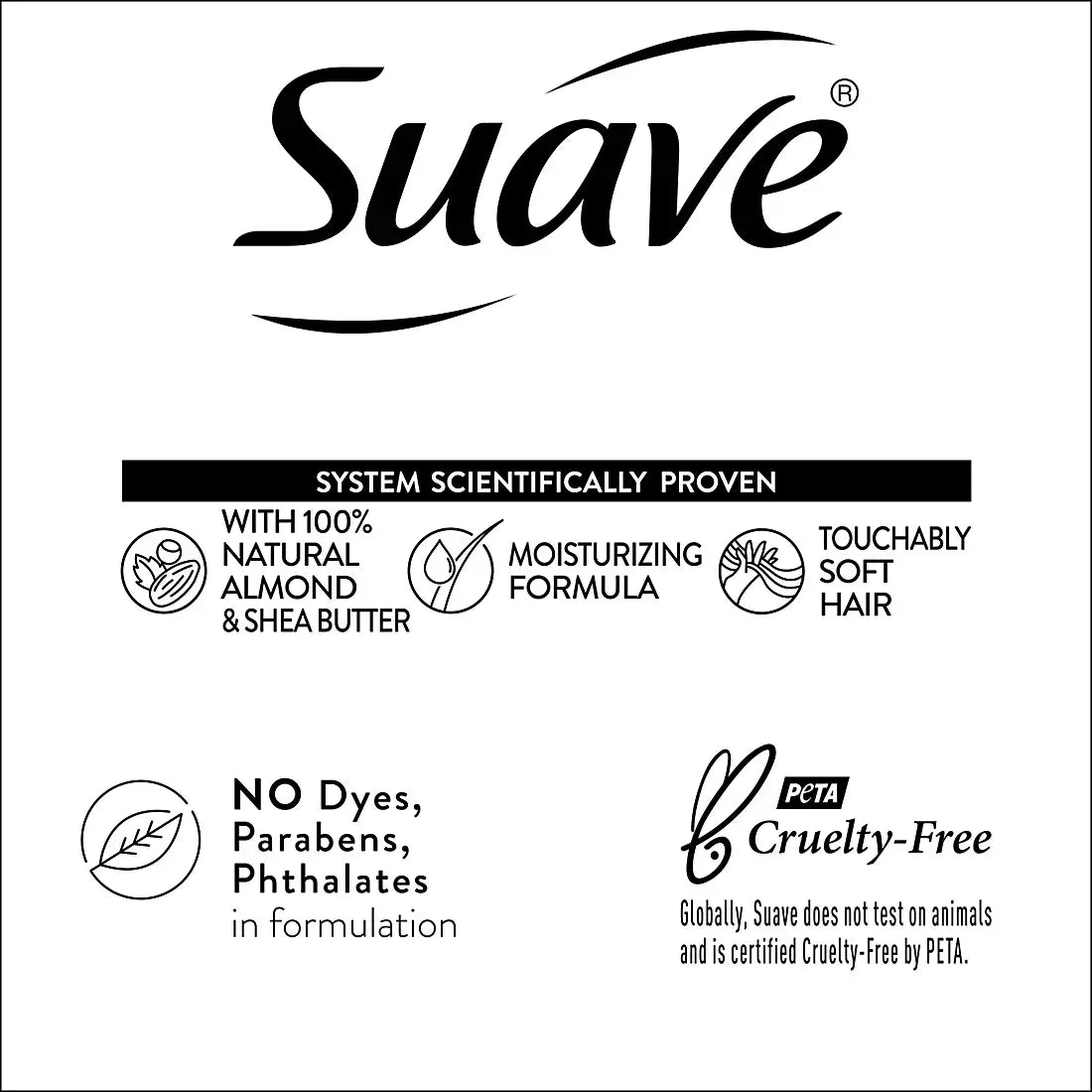 Suave Professionals Moisturizing Shampoo and Conditioner Almond and Shea Butter, 2 pk.