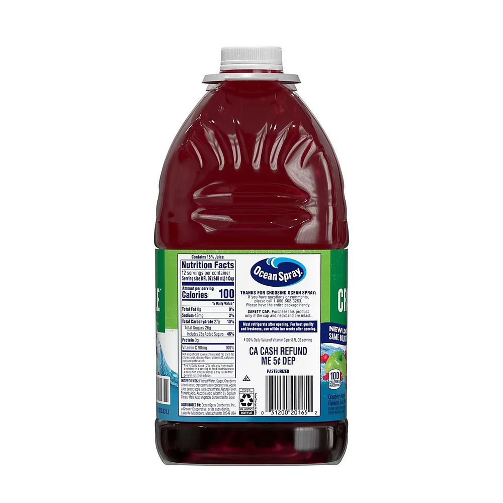 Ocean Spray Cran-Apple Cranberry Apple Juice Drink, 2 pk./96 fl. oz - USA MEGA SHOP