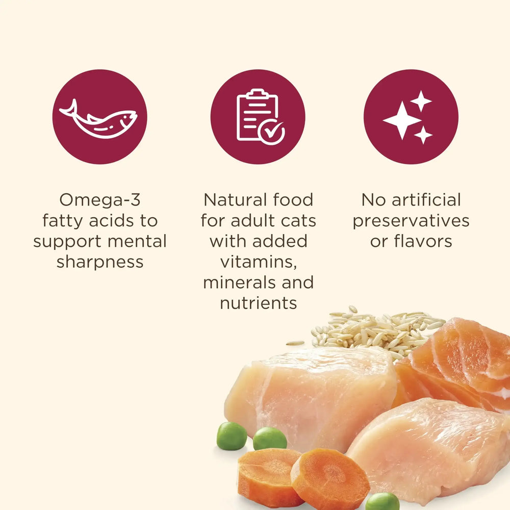 Nutrish Everyday Digestion Chicken Brown Rice and Salmon Recipe with Veggies Dry Cat Food, 13lb Bag - USA MEGA SHOP