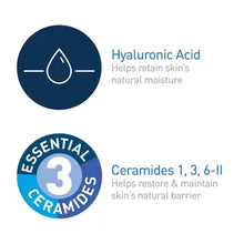 Hyaluronic Acid and Essential Ceramides 3 graphic for CeraVe moisturizing cream