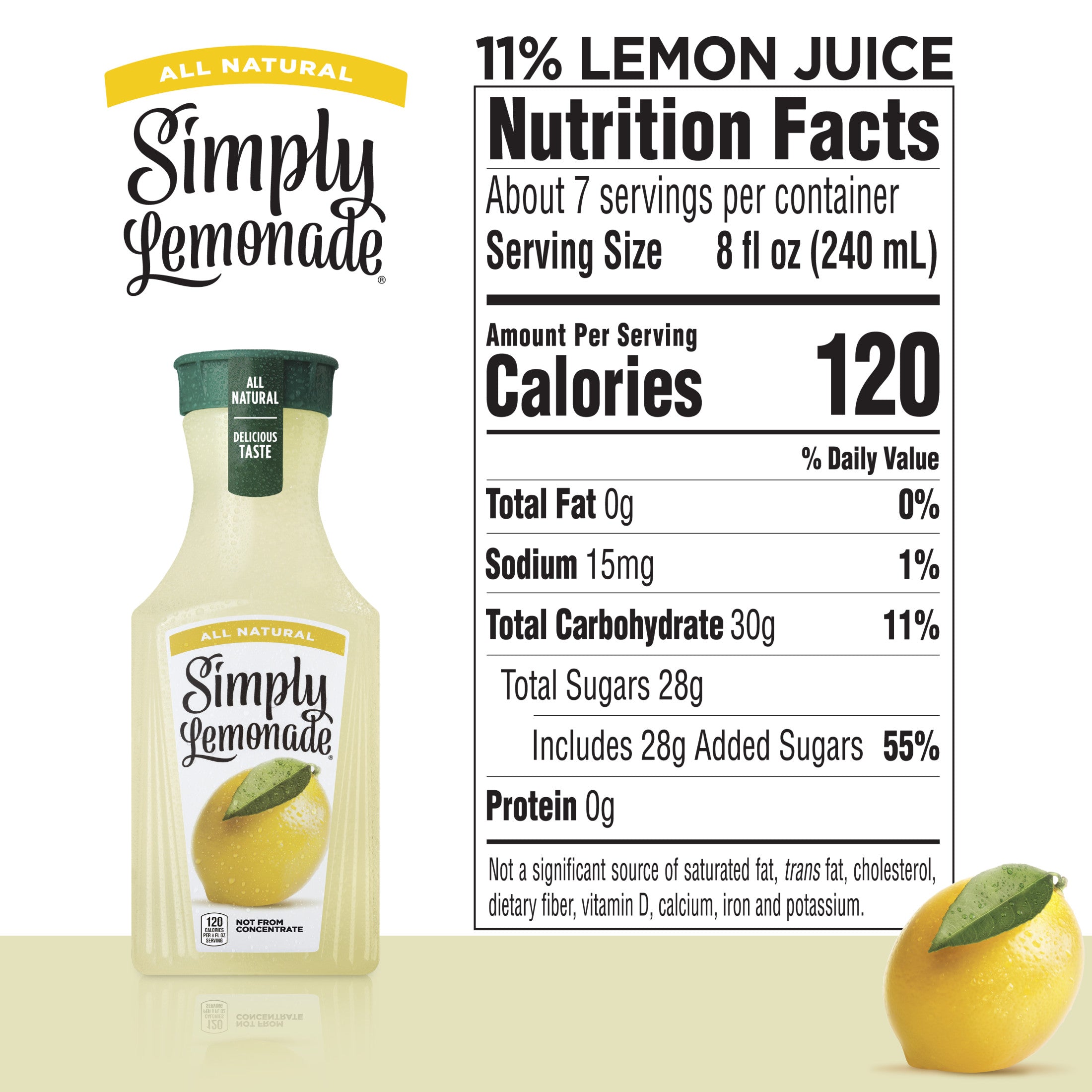 Simply Lemonade Bottle, 52 fl oz