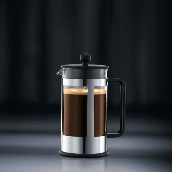 Bodum 17 oz Kenya French Press Coffeemaker, Stainless Steel, New - USA MEGA SHOP