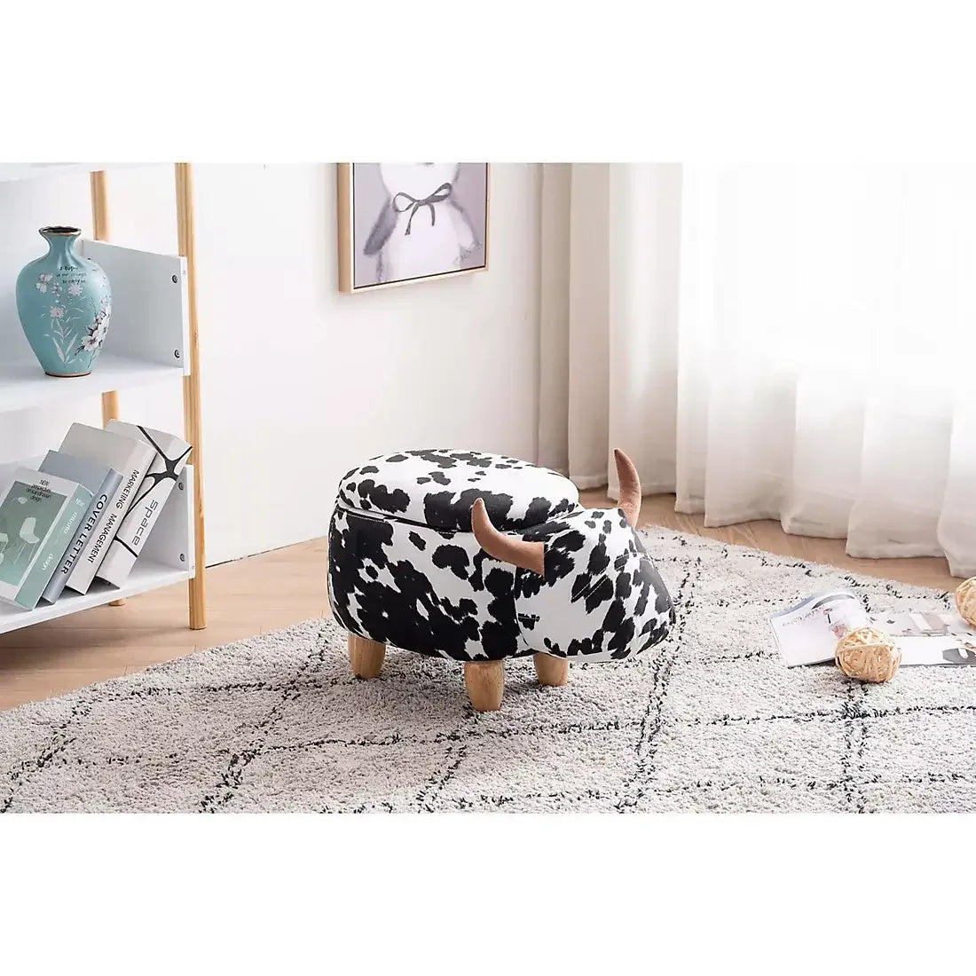 Home to Office Connor the Cow Ottoman - USA MEGA SHOP
