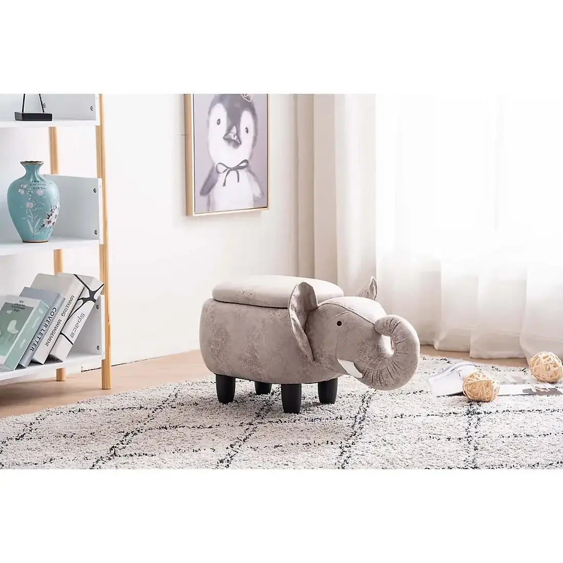 Home to Office Elliot the Elephant Ottoman - USA MEGA SHOP