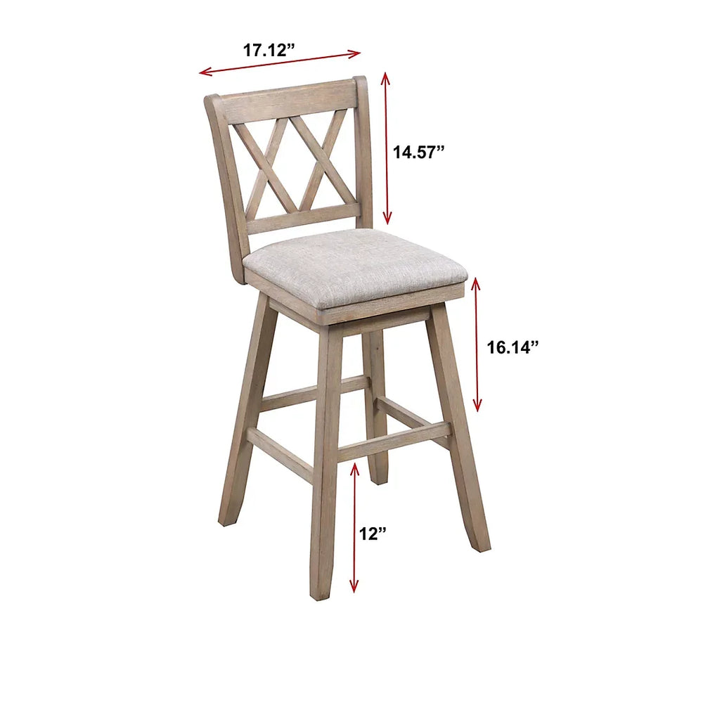 Brookline 29'' Swivel Barchair - USA MEGA SHOP