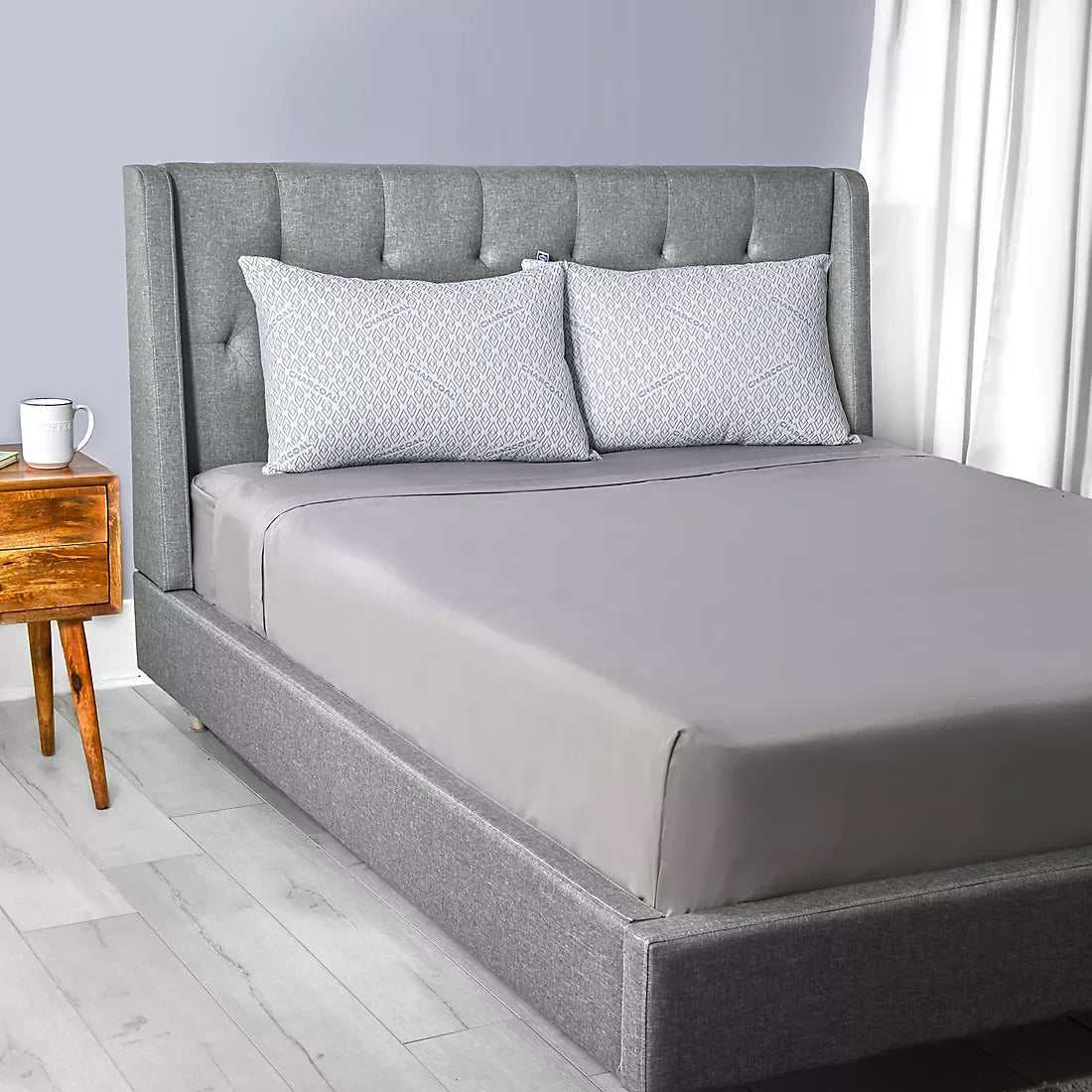 Sealy Standard/Queen Size Charcoal Pillow - White - USA MEGA SHOP