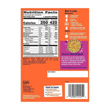 Jasmine ReadyRice pouch nutrition facts and microwave cooking instructions