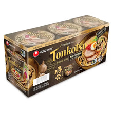 6-pack Tonkotsu ramen box with Kuromayu black garlic oil, angled view