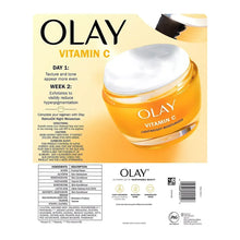 Vitamin C lightweight moisturizer jar with gold label and silver cap