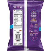 Tostitos Scoops! Party Size tortilla chips bag with nutrition facts panel