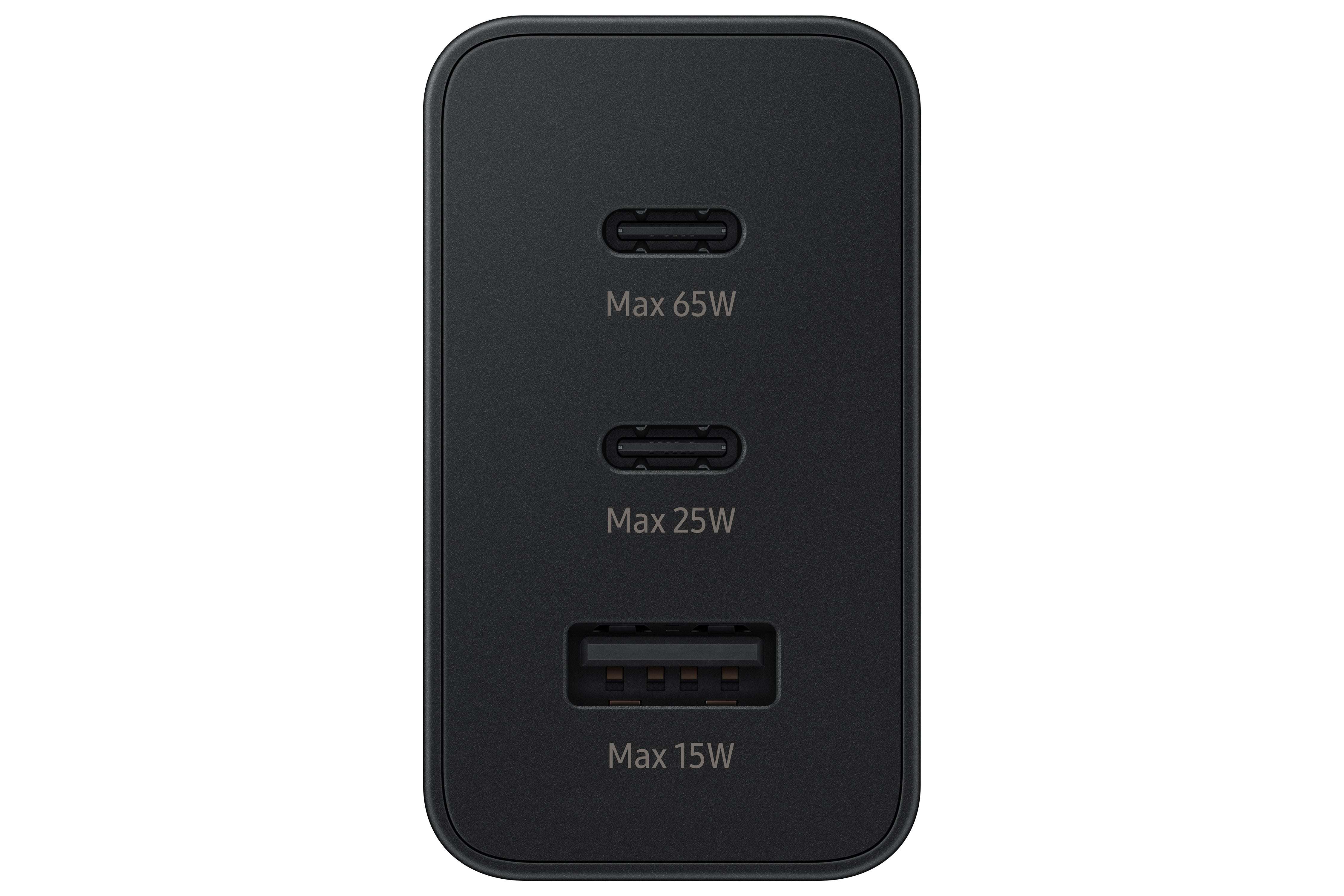 Samsung 65W Trio Adapter, Black (Cable not included)