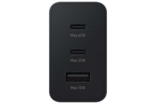Black vertical adapter showing Max 65W, Max 25W, and Max 15W output labels